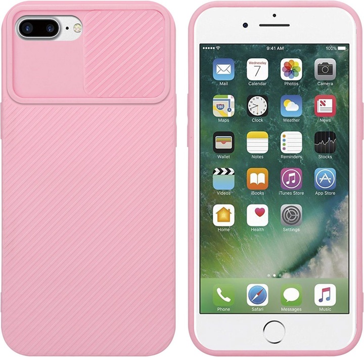 Produktbild Cadorabo Hülle für Apple iPhone 7 PLUS / 7S PLUS / 8 PLUS im TPU mit Kameraschutz LM009 Style (Apple iPhone 7 Plus, Apple iPhone 7s Plus)
