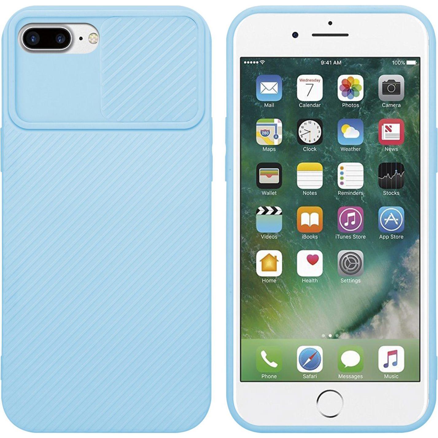 Cadorabo Hülle für Apple iPhone 7 PLUS / 7S PLUS / 8 PLUS im TPU mit Kameraschutz LM009 Style (Apple iPhone 7 Plus), Sma...
