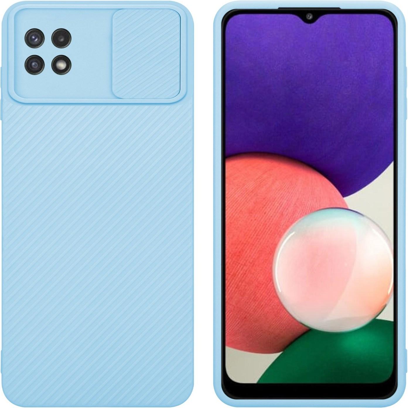 Cadorabo Hülle für Samsung Galaxy A22 5G im TPU mit Kameraschutz LM009 Style (Samsung Galaxy A22 5G), Smartphone Hülle, ...