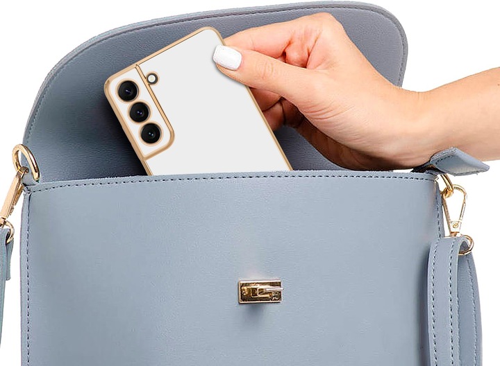 Actual product image Cadorabo Case for Samsung Galaxy S22 in TPU with camera protection LM130 Style (Samsung Galaxy S22+)