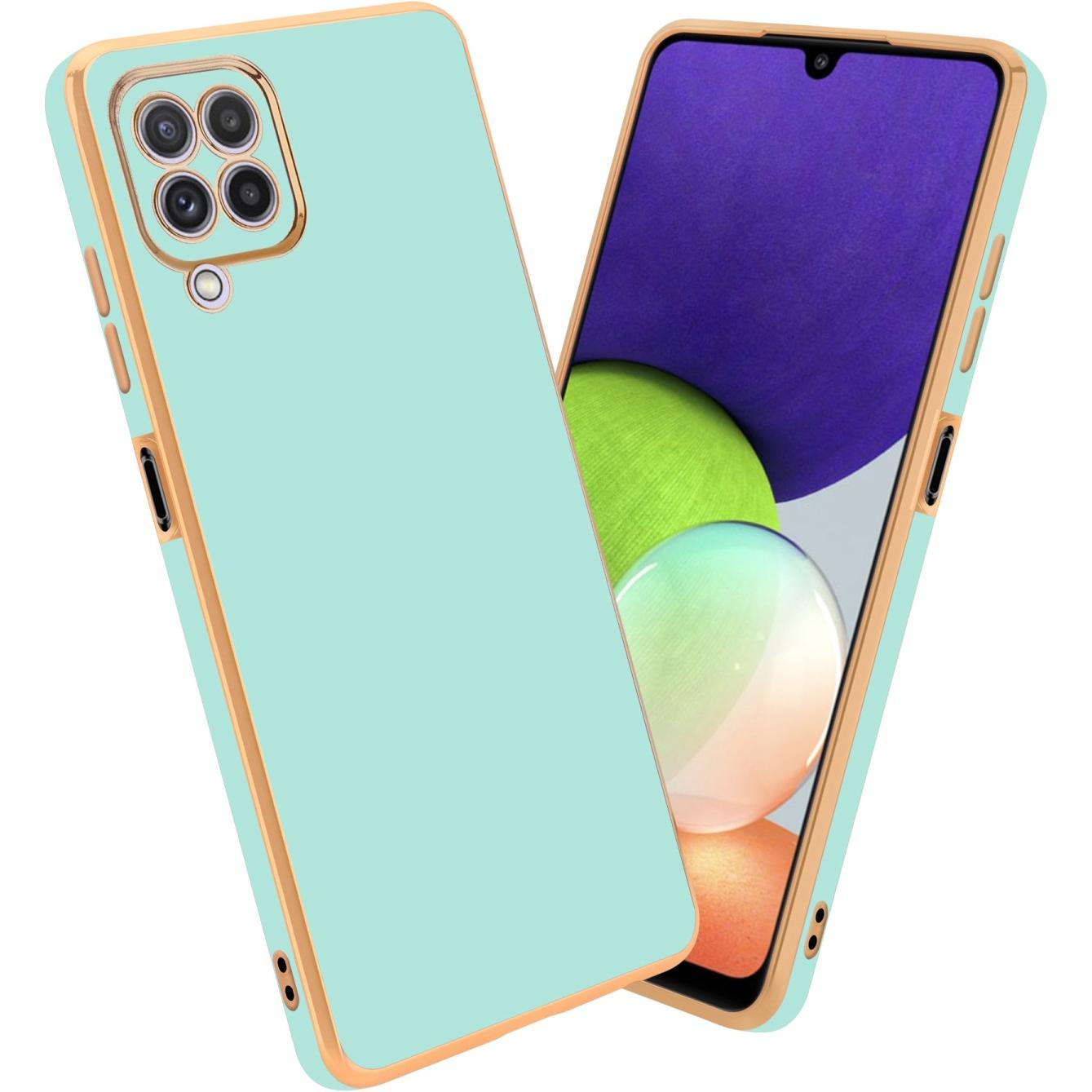 Thumbnail - Cadorabo Hülle für Samsung Galaxy A22 4G im TPU mit Kameraschutz LM130 Style (Samsung Galaxy A22), Smartphone Hülle, Grü...