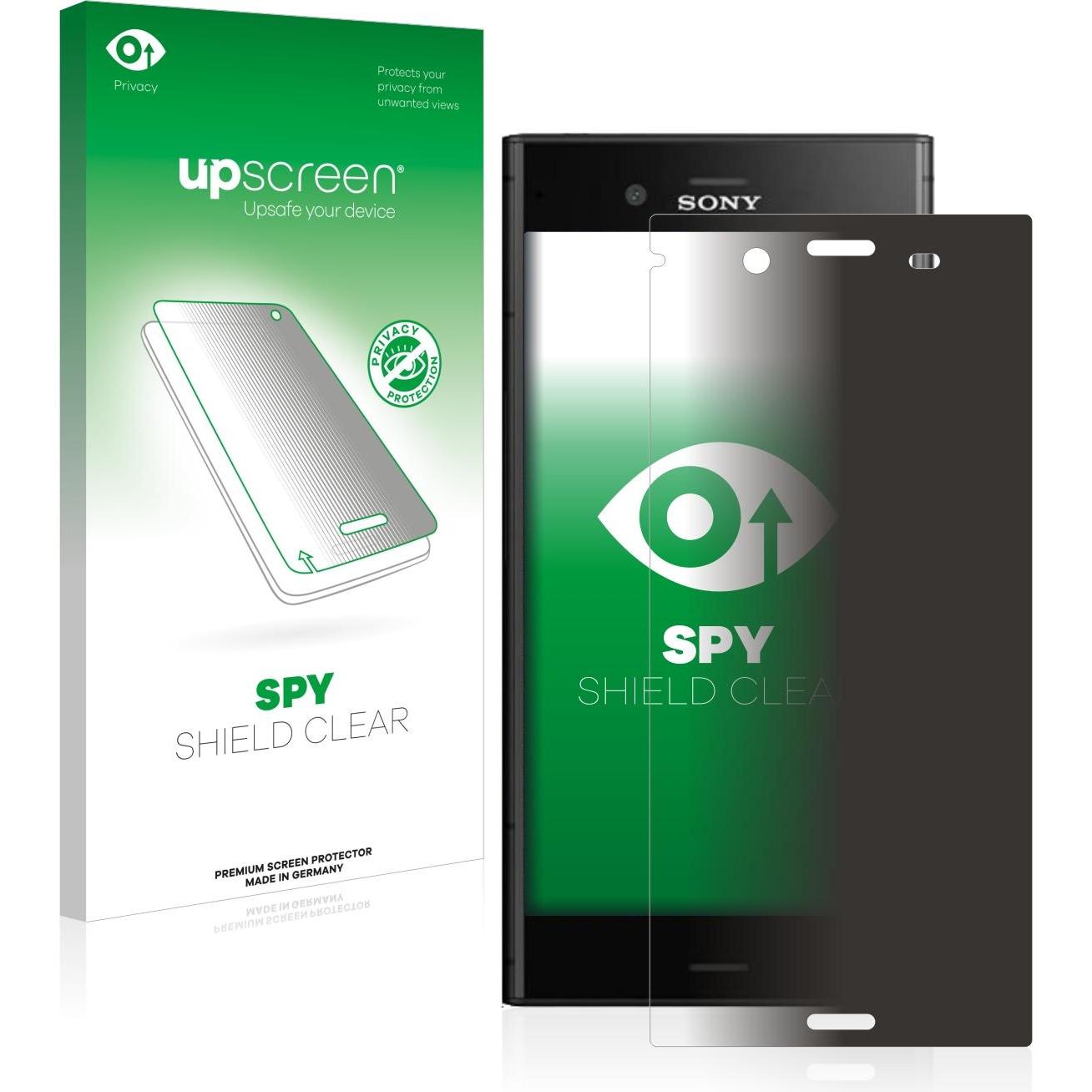 upscreen Spy Shield Blickschutzfolie (1 Stück, Sony Xperia XZ1), Smartphone Schutzfolie, Blau