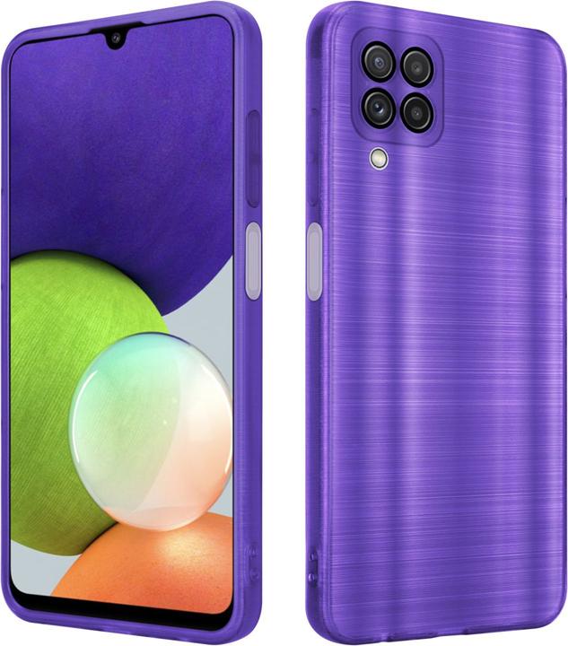 Image du produit Cadorabo Housse pour Samsung Galaxy A22 4G en TPU brossé Protection caméra style LM160 (Samsung Galaxy A22)