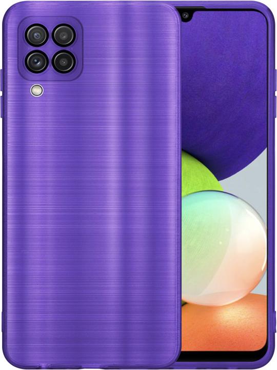Image du produit Cadorabo Housse pour Samsung Galaxy A22 4G en TPU brossé Protection caméra style LM160 (Samsung Galaxy A22)