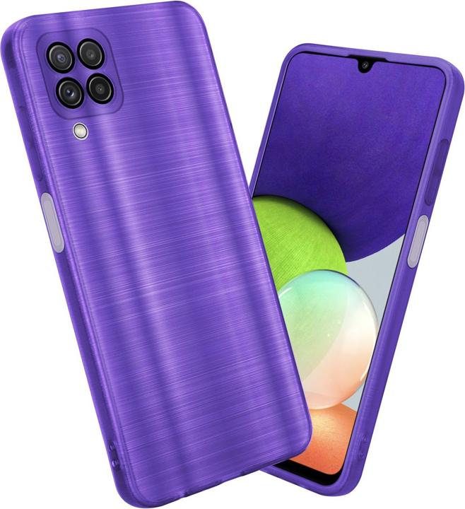 Image du produit Cadorabo Housse pour Samsung Galaxy A22 4G en TPU brossé Protection caméra style LM160 (Samsung Galaxy A22)