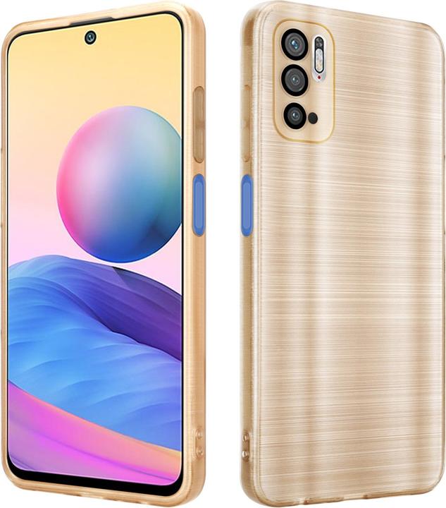 Actual product image Cadorabo Case for Xiaomi RedMi NOTE 10 5G / POCO M3 PRO 5G in TPU Brushed Camera Protector LM160 Style (Xiaomi Poco M3 Pro 5G, Xiaomi Redmi Note 10 5G)