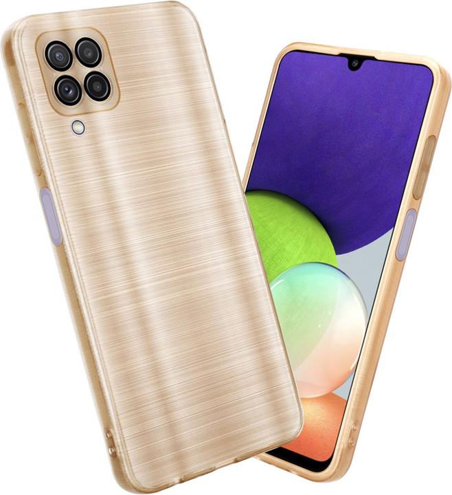 Image du produit Cadorabo Housse pour Samsung Galaxy A22 4G en TPU brossé Protection caméra style LM160 (Samsung Galaxy A22)