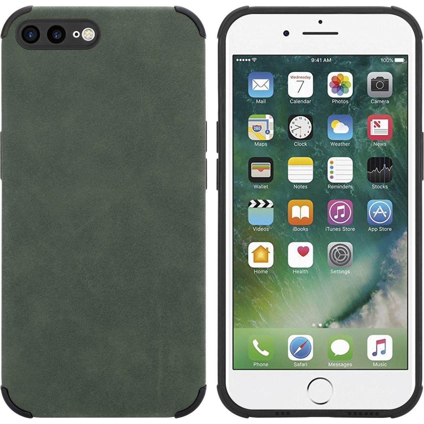 Cadorabo Hülle für Apple iPhone 7 PLUS / 7S PLUS / 8 PLUS im TPU Matt Leder LM161 Style (Apple iPhone 7 Plus), Smartphon...