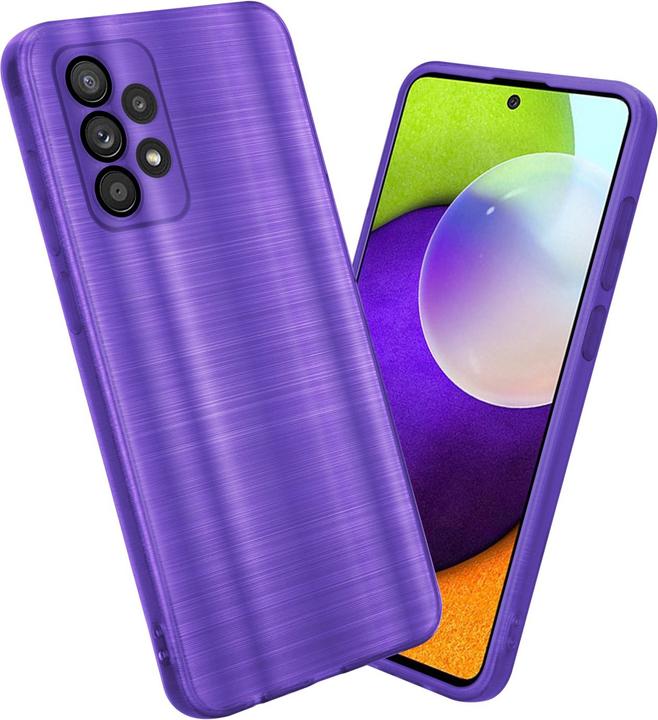 Produktbild Cadorabo Hülle für Samsung Galaxy A52 (4G / 5G) / A52s im TPU Brushed Kameraschutz LM160 Style (Samsung Galaxy A52, Samsung Galaxy A52 5G, Samsung Galaxy A52s 5G)