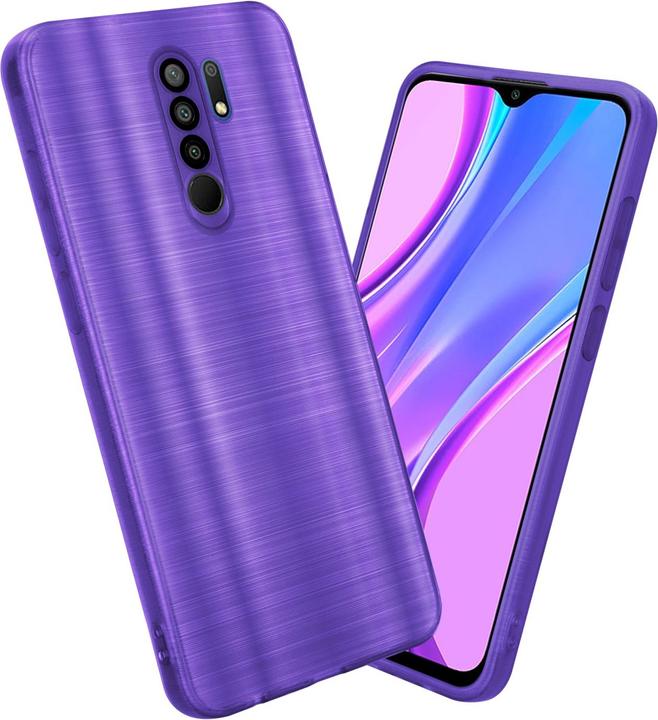 Image du produit Cadorabo Housse pour Xiaomi RedMi 9 en TPU brossé Protection caméra style LM160 (Xiaomi Redmi 9)