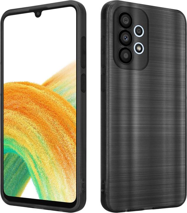 Cadorabo Hülle für Samsung Galaxy A33 5G im TPU Brushed Kameraschutz LM160 Style (Samsung Galaxy A33 5G)