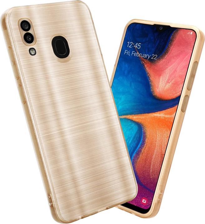 Actual product image Cadorabo Case for Samsung Galaxy A20 / A30 / M10s in TPU Brushed Camera Protector LM160 Style (Samsung Galaxy A20, Samsung Galaxy M10s, TCL A30)