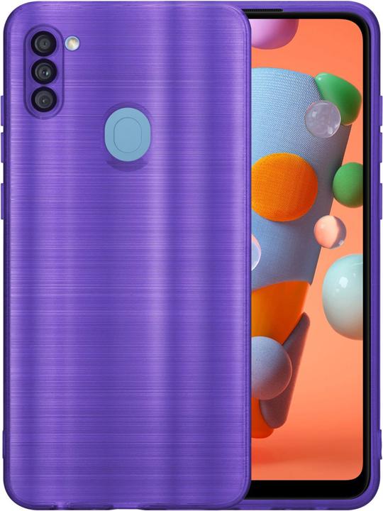 Immagine prodotto Cadorabo Custodia per Samsung Galaxy A11 / M11 in TPU spazzolato con protezione per fotocamera stile LM160 (Samsung Galaxy A11, Samsung Galaxy M11)