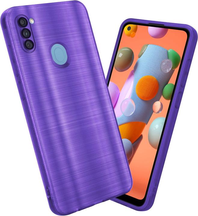 Immagine prodotto Cadorabo Custodia per Samsung Galaxy A11 / M11 in TPU spazzolato con protezione per fotocamera stile LM160 (Samsung Galaxy A11, Samsung Galaxy M11)