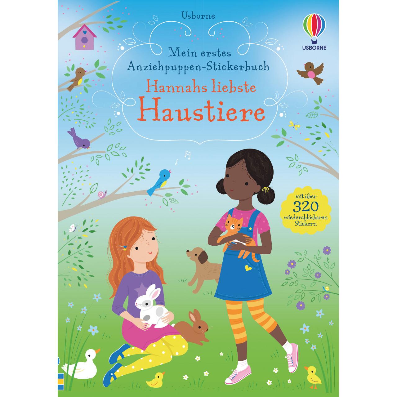 Usborne Publishing, Sticker, Mein erstes Anziehpuppen-Stickerbuch: Hannahs liebste Haustiere