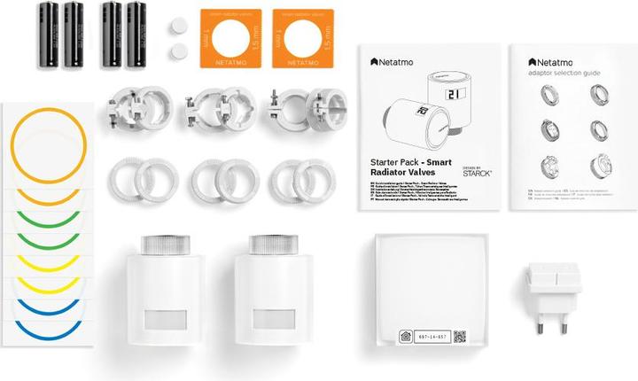 Actual product image Netatmo Intelligent Thermostatic Radiator Valves - Basic Kit for Central Heating