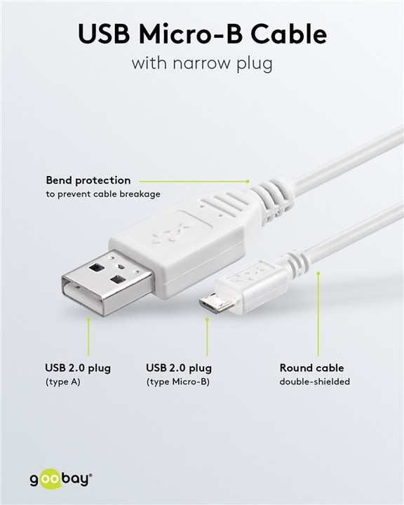 Immagine prodotto Goobay USB 2.0 Hi-Speed (0.60 m, USB 2.0)