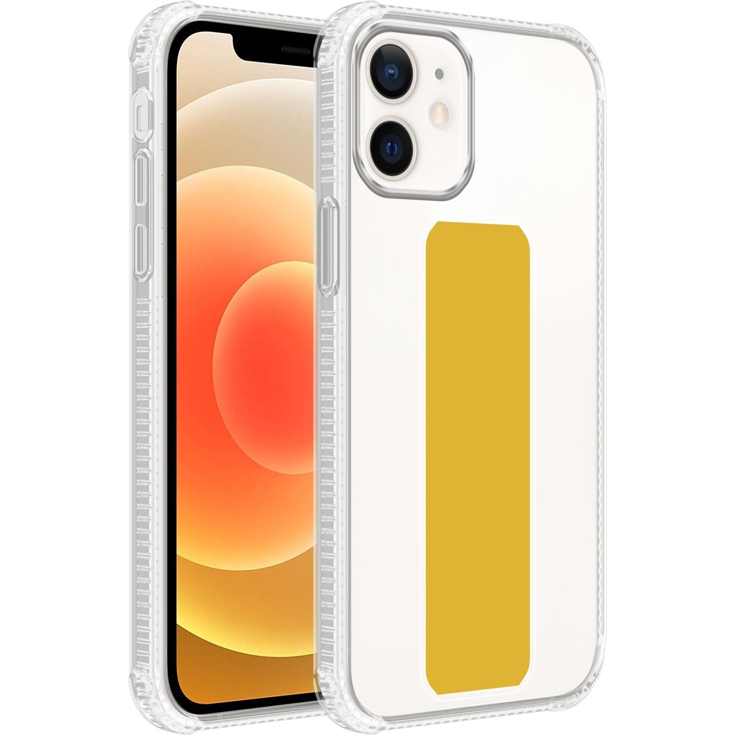 Cadorabo Hülle für Apple iPhone 11 im TPU mit Halterung LM167 Style (Apple iPhone 11), Smartphone Hülle, Gelb