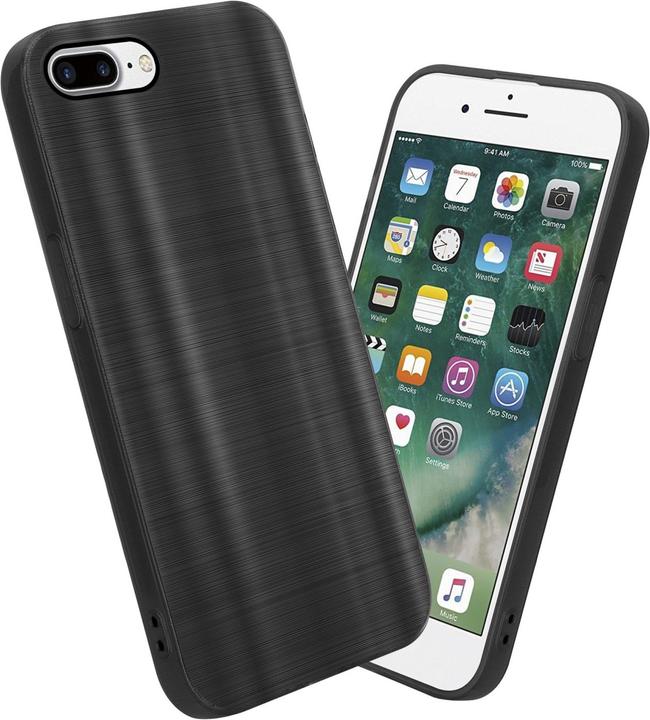 Actual product image Cadorabo Case for Apple iPhone 7 PLUS / 7S PLUS / 8 PLUS in TPU Brushed Camera Protection LM160 Style (Apple iPhone 7 Plus, Apple iPhone 7s Plus)