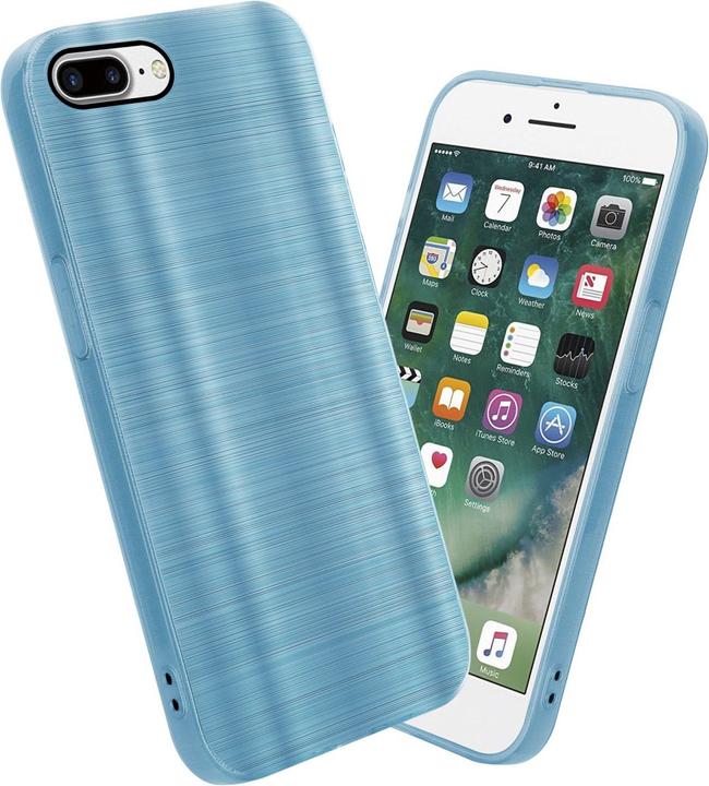 Produktbild Cadorabo Hülle für Apple iPhone 7 PLUS / 7S PLUS / 8 PLUS im TPU Brushed Kameraschutz LM160 Style (Apple iPhone 7 Plus, Apple iPhone 7s Plus)