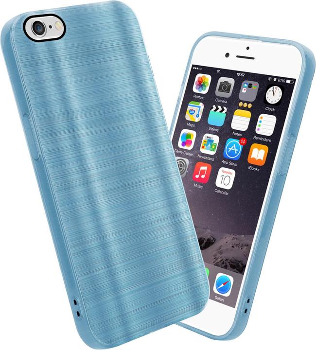 Actual product image Cadorabo Case for Apple iPhone 6 / 6S in TPU Brushed Camera Protection LM160 Style (Apple iPhone 6)