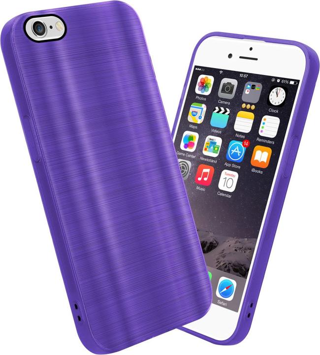 Actual product image Cadorabo Case for Apple iPhone 6 / 6S in TPU Brushed Camera Protection LM160 Style (Apple iPhone 6)
