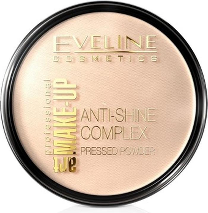 Image du produit Eveline Art Makeup Complex Anti-Shine Pressed Powder Mattifying Mineral Custard From Silk 33 (Sables d'or)