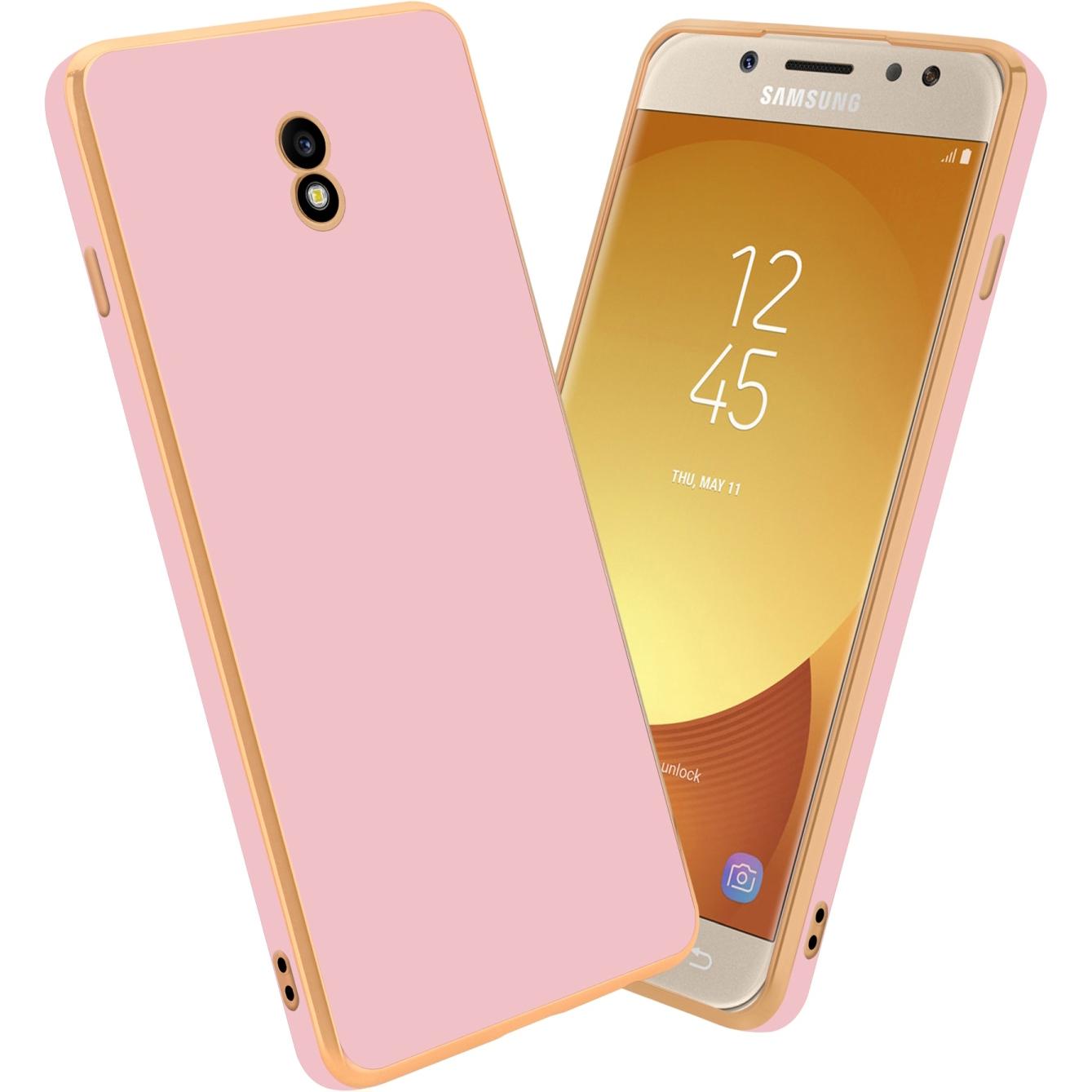 Cadorabo Hülle für Samsung Galaxy J7 2017 im TPU mit Kameraschutz LM130 Style (Samsung Galaxy J7 2017), Smartphone Hülle...