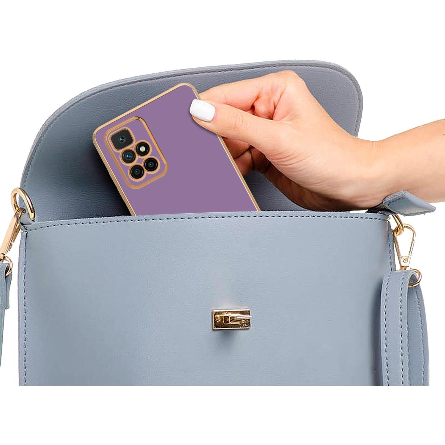 Thumbnail - Cadorabo Hülle für Xiaomi RedMi 10 im TPU mit Kameraschutz LM130 Style (Xiaomi Redmi 10), Smartphone Hülle, Violett
