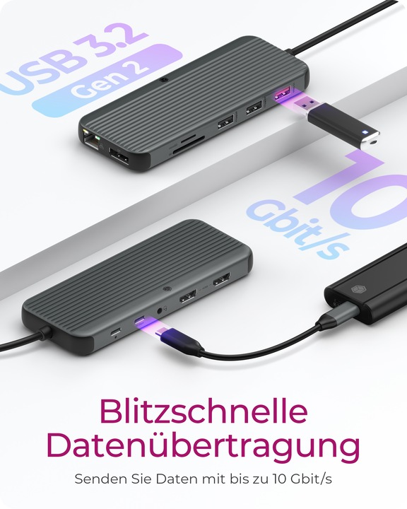 Immagine prodotto Icy Box IB-DK4060-CPD (USB-C, 12 Porti)