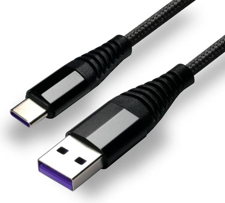 Produktbild Everactive Kabel USB-C CBB-1CHB z obsługą szybkiego ładowania do czarny (1 m, USB 3.0, 40 W)