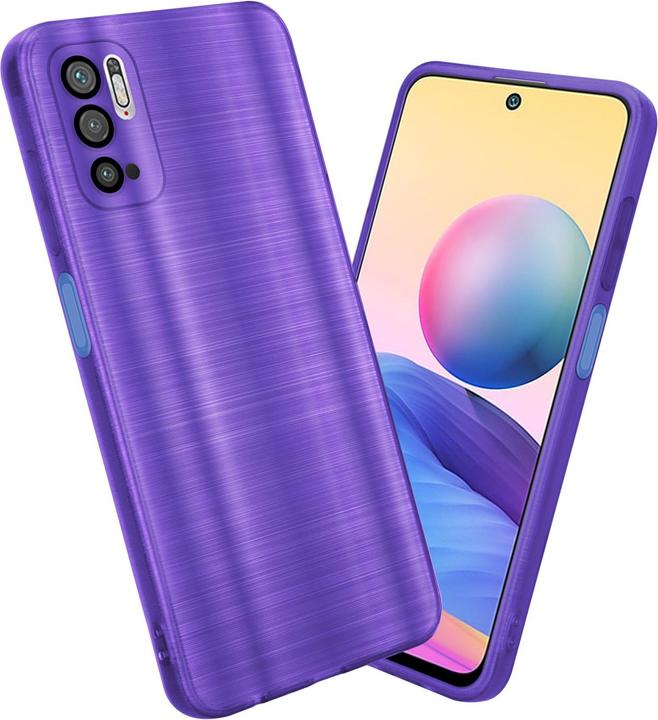 Actual product image Cadorabo Case for Xiaomi RedMi NOTE 10 5G / POCO M3 PRO 5G in TPU Brushed Camera Protector LM160 Style (Xiaomi Poco M3 Pro 5G, Xiaomi Redmi Note 10 5G)