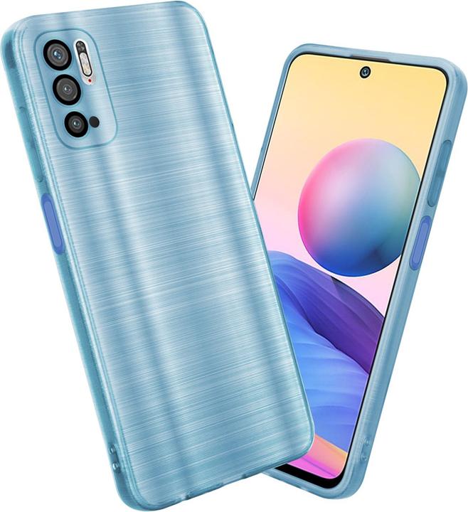 Actual product image Cadorabo Case for Xiaomi RedMi NOTE 10 5G / POCO M3 PRO 5G in TPU Brushed Camera Protector LM160 Style (Xiaomi Poco M3 Pro 5G, Xiaomi Redmi Note 10 5G)