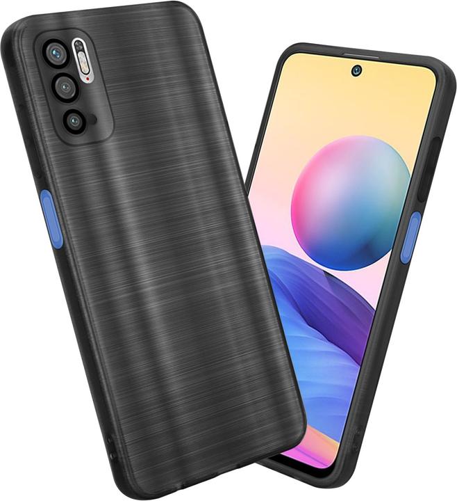 Actual product image Cadorabo Case for Xiaomi RedMi NOTE 10 5G / POCO M3 PRO 5G in TPU Brushed Camera Protector LM160 Style (Xiaomi Poco M3 Pro 5G, Xiaomi Redmi Note 10 5G)