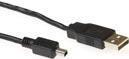 Image du produit USB 2.0 A 4 broches Mini B 1.8m USB A Mini-USB B Mâle Mâle Noir Câble USB (1.80 m, USB 2.0)