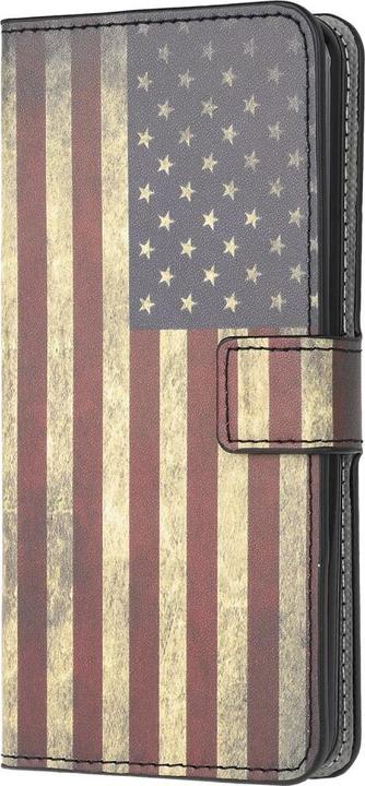 Produktbild Cover-Discount Galaxy A22 5G - Leder Hülle US Flagge (Samsung Galaxy A22 5G)
