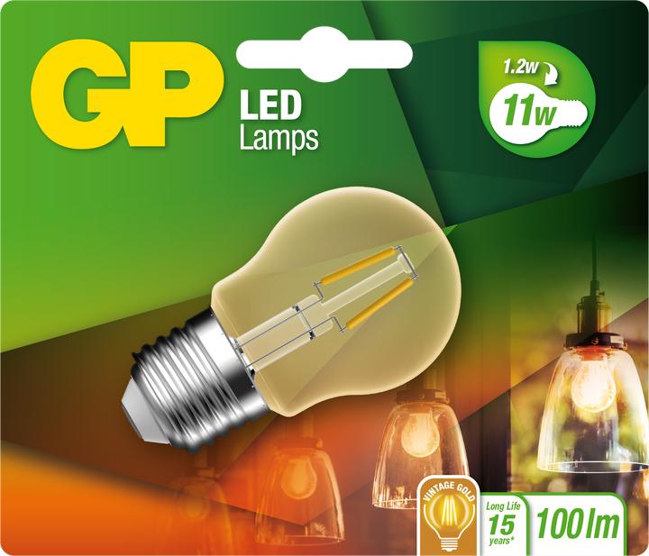 Image du produit GP Lighting Eclairage LED Mini Globe E27 2W (25W), Filament (E27, 1.20 W, 100 lm, 1 x, G)