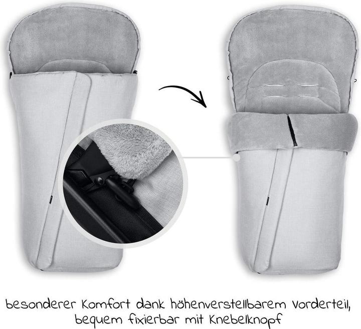 Actual product image Hauck Pushchair Footmuff Winter Grey