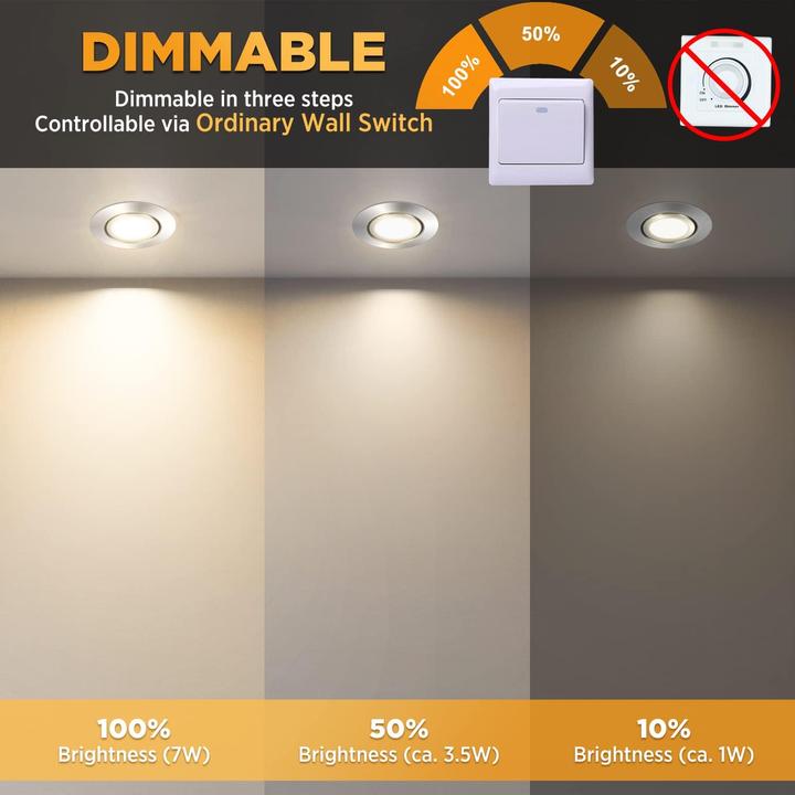 Immagine prodotto Wowatt 5er-Set LED-Einbaustrahler (700 lm)