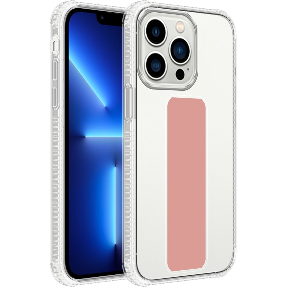 Cadorabo Hülle für Apple iPhone 13 PRO im TPU mit Halterung LM167 Style (Apple iPhone 13 Pro), Smartphone Hülle, Rosa