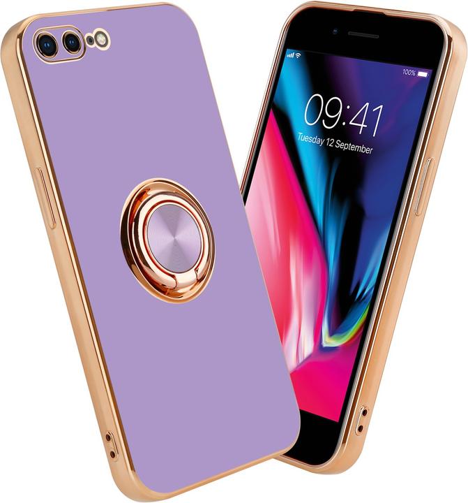 Immagine prodotto Cadorabo Custodia per Apple iPhone 7 PLUS / 7S PLUS / 8 PLUS in TPU con protezione della fotocamera e anello (Apple iPhone 7 Plus, Apple iPhone 7s Plus)