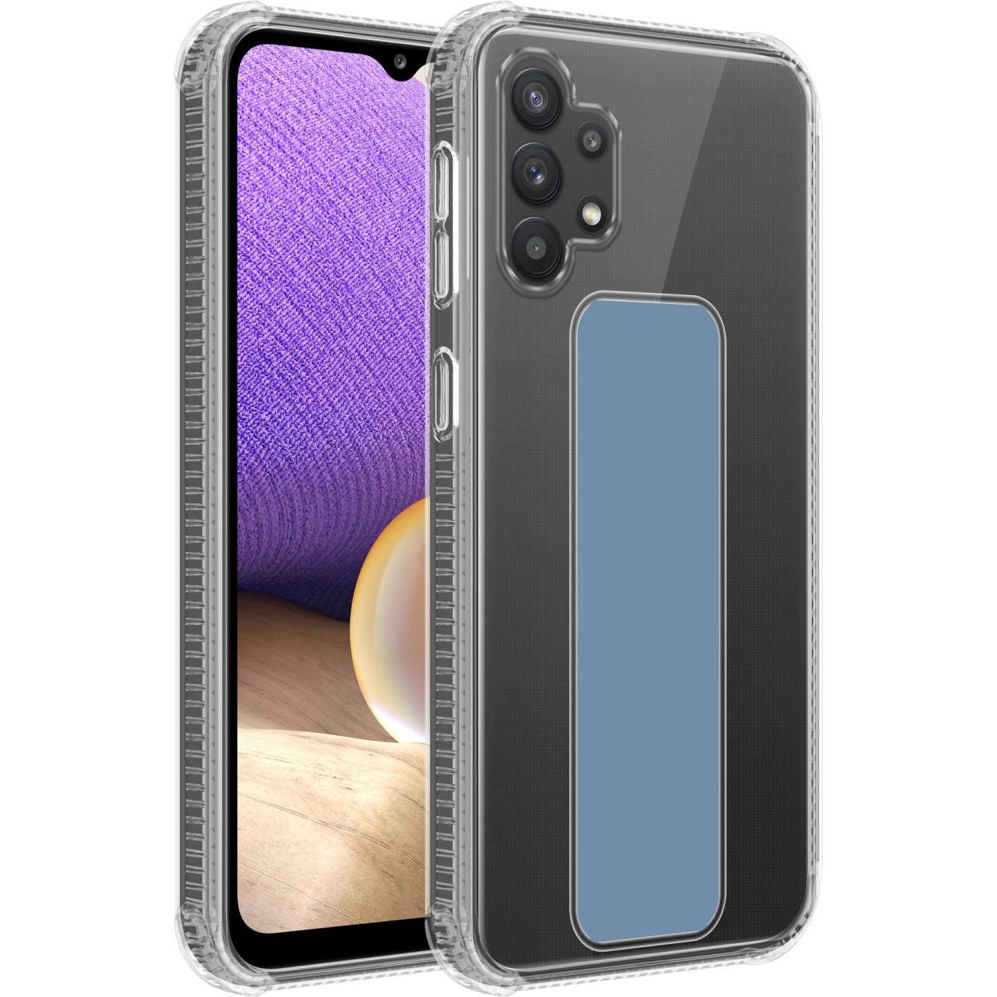 Cadorabo Hülle für Samsung Galaxy A32 5G im TPU mit Halterung LM167 Style (Samsung Galaxy A32 5G), Smartphone Hülle, Bla...