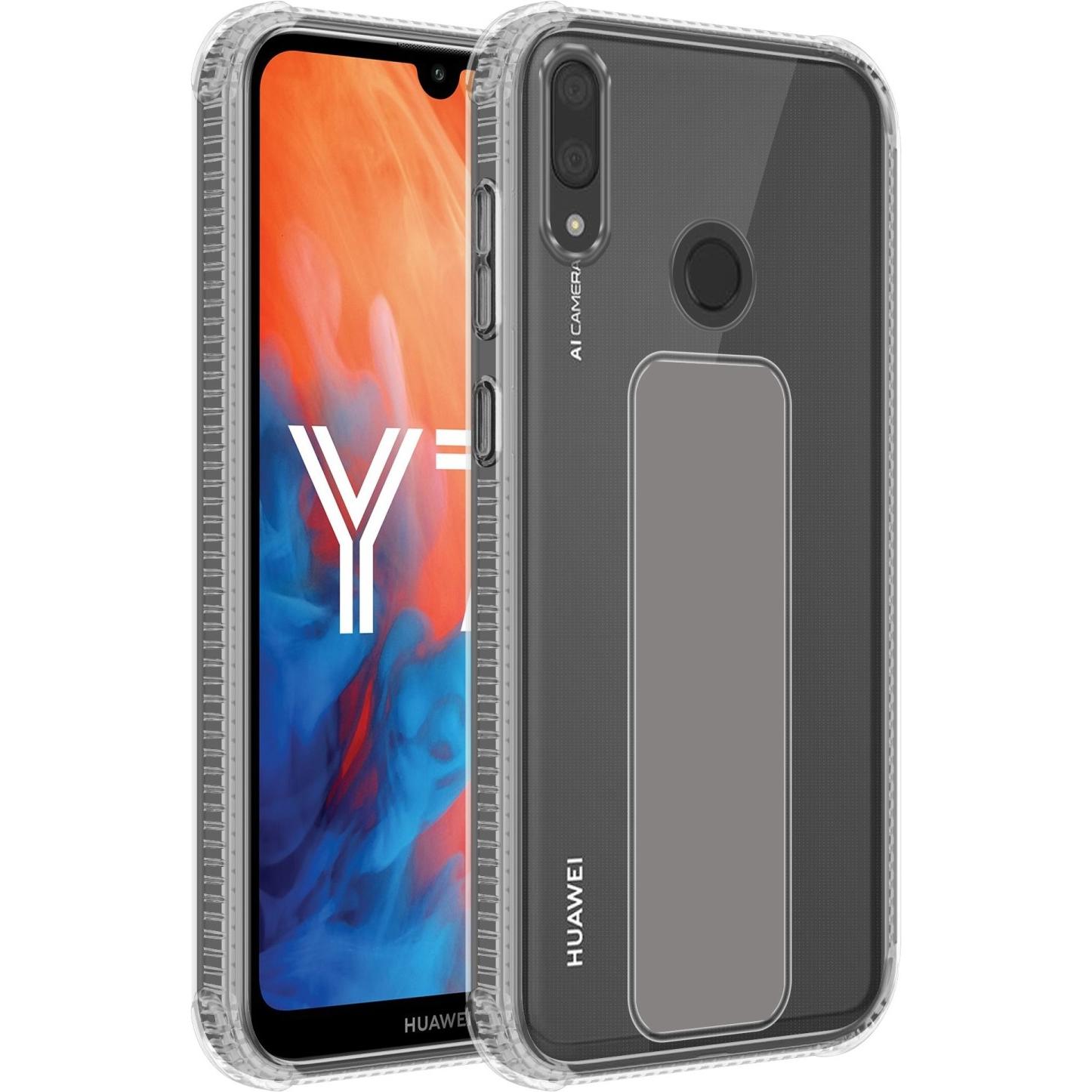 Cadorabo Hülle für Huawei Y7 2019 / Y7 PRIME 2019 im TPU mit Halterung LM167 Style (Huawei Y7 Prime (2019), Huawei Y7 (2...