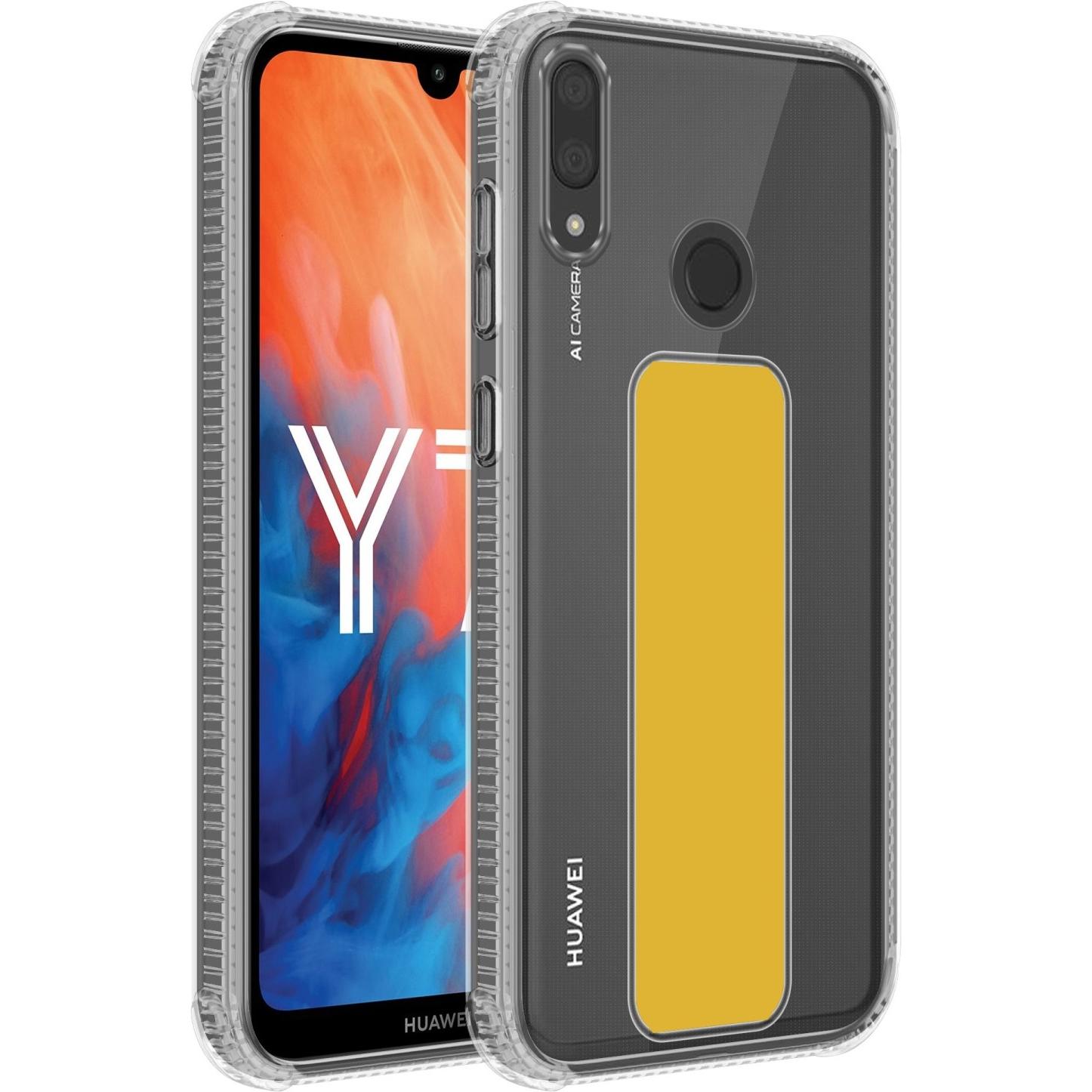 Cadorabo Hülle für Huawei Y7 2019 / Y7 PRIME 2019 im TPU mit Halterung LM167 Style (Huawei Y7 Prime (2019), Huawei Y7 (2...