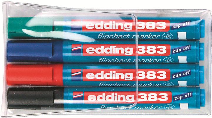 Produktbild Edding 383 (Blau, Grün, Rot, Schwarz, 5 mm, 4 x)