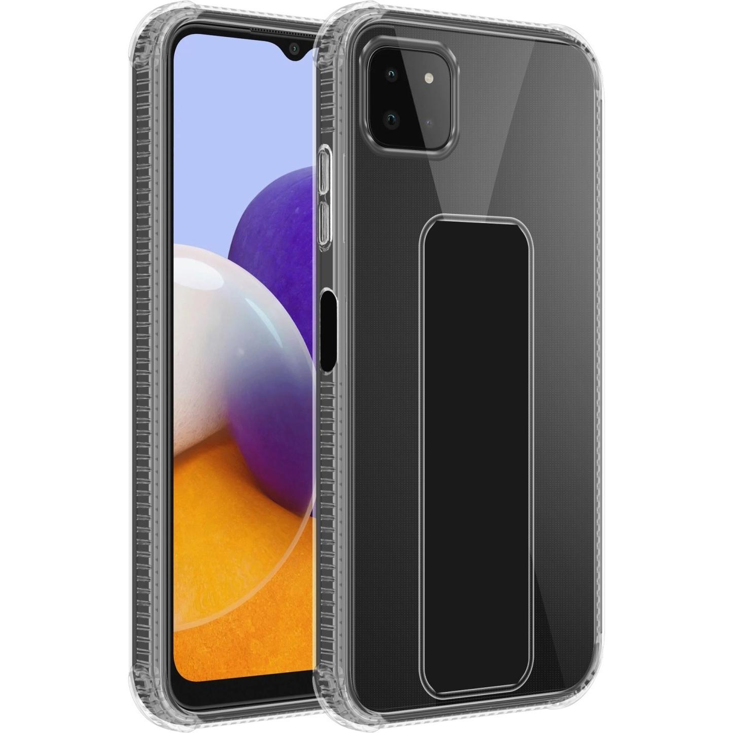 Cadorabo Hülle für Samsung Galaxy A22 5G im TPU mit Halterung LM167 Style (Samsung Galaxy A22 5G), Smartphone Hülle, Sch...