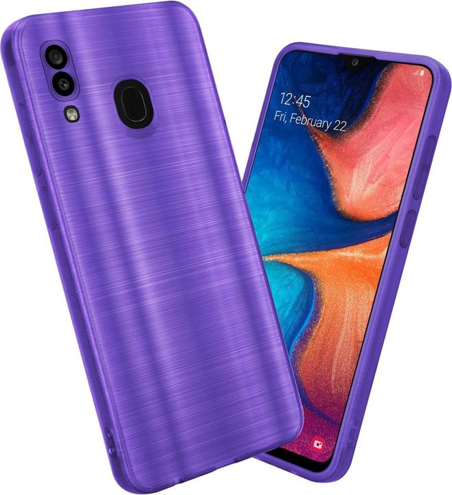 Actual product image Cadorabo Case for Samsung Galaxy A20 / A30 / M10s in TPU Brushed Camera Protector LM160 Style (Samsung Galaxy A20, Samsung Galaxy M10s, TCL A30)