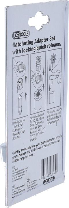 Actual product image KS Tools GEARplus socket adapter set
