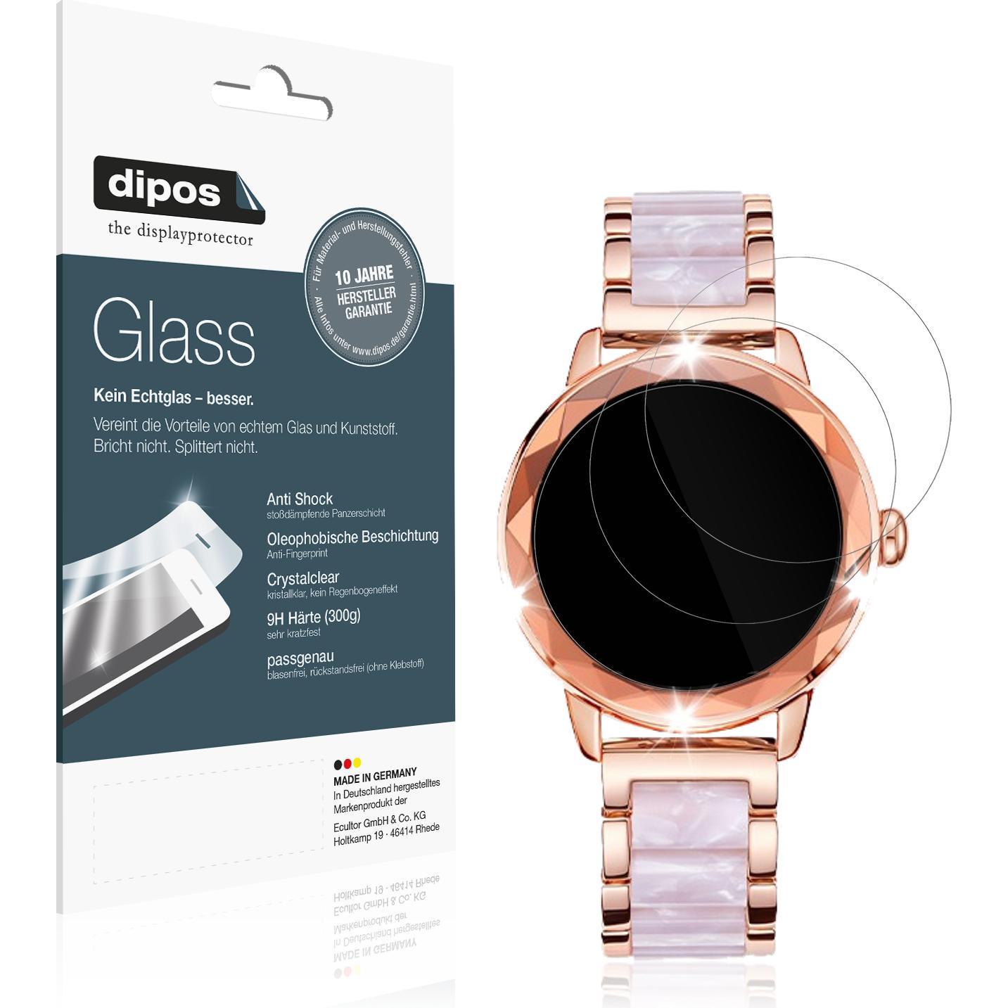 Dipos Anti-Shock Displayschutz 9H, Smartwatch Schutzfolie, Transparent