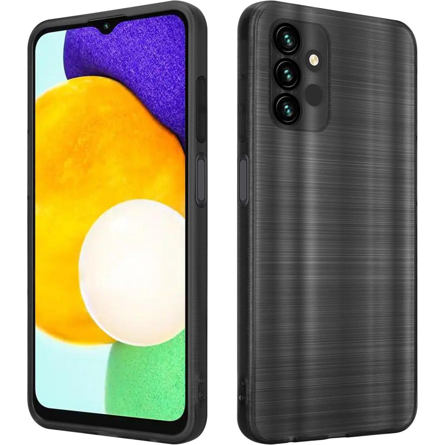 Cadorabo Hülle für Samsung Galaxy A13 5G im TPU Brushed Kameraschutz LM160 Style (Samsung Galaxy A13 5G), Smartphone Hül...